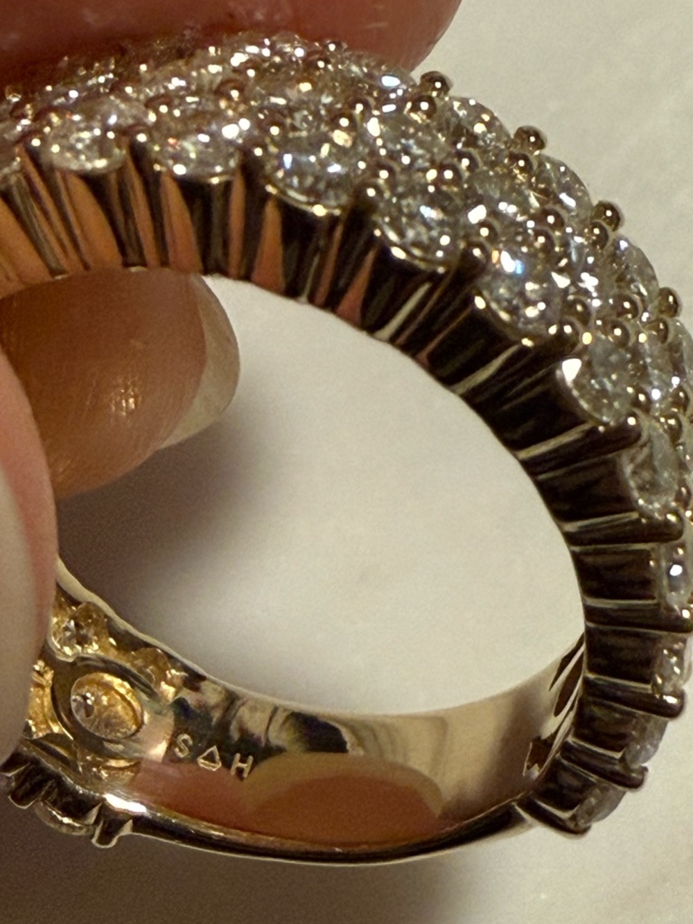 4.9 carat Genuine Diamond 14k Gold Ring - Picture 4 of 17